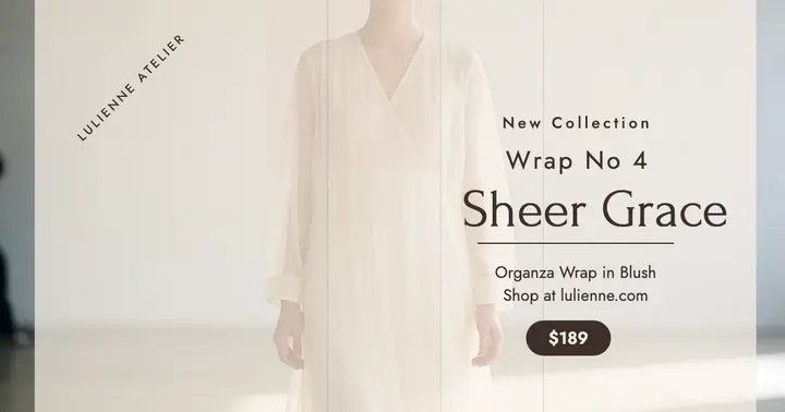 Lulienne organza wrap dress post template