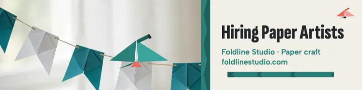 Foldline Studio hiring banner template