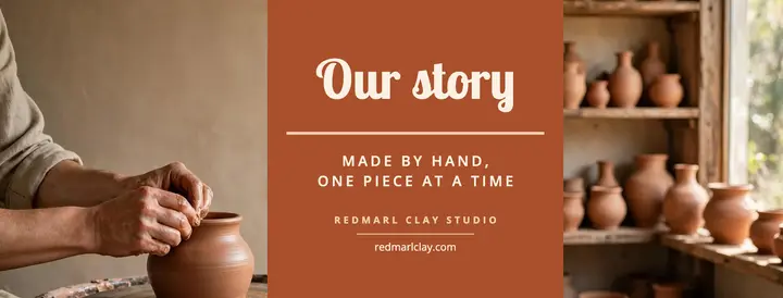 Our story pottery cover template