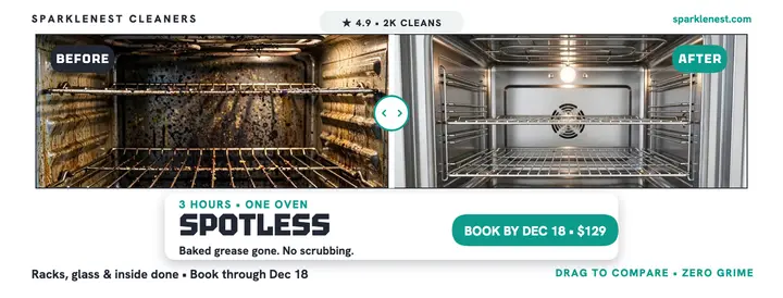 SparkleNest oven before after cover template