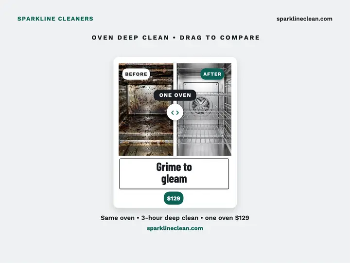 Sparkline oven clean slider slide template