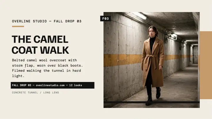 Overline Studio camel coat tunnel thumbnail template