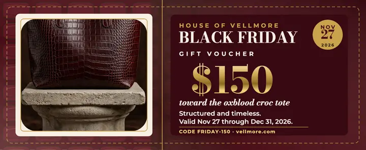Vellmore Black Friday tote gift voucher template