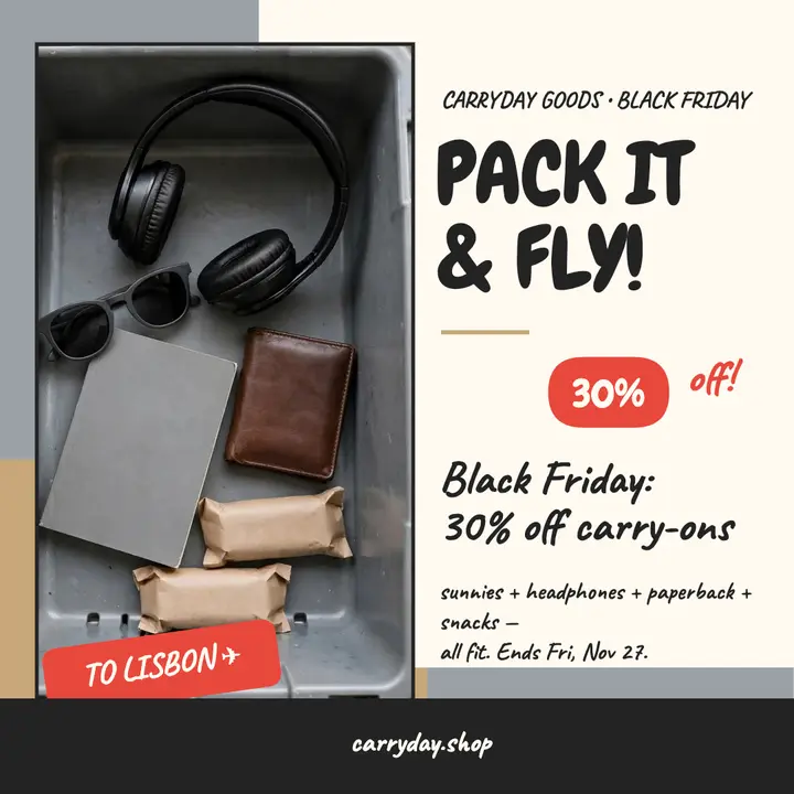 Carryday Goods packing sale, tray post template
