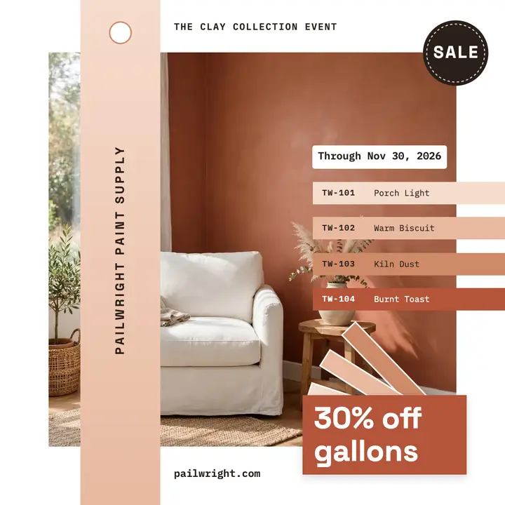 Pailwright Paint Supply 30% off gallons paint chip post template