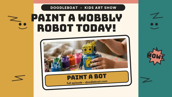 Doodleboat paint a robot thumbnail template