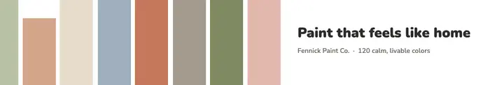 Paint swatch page cover template