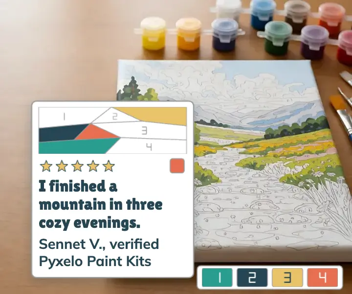 Pyxelo paint kit customer review ad template