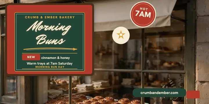 Crumb and Ember morning buns post template