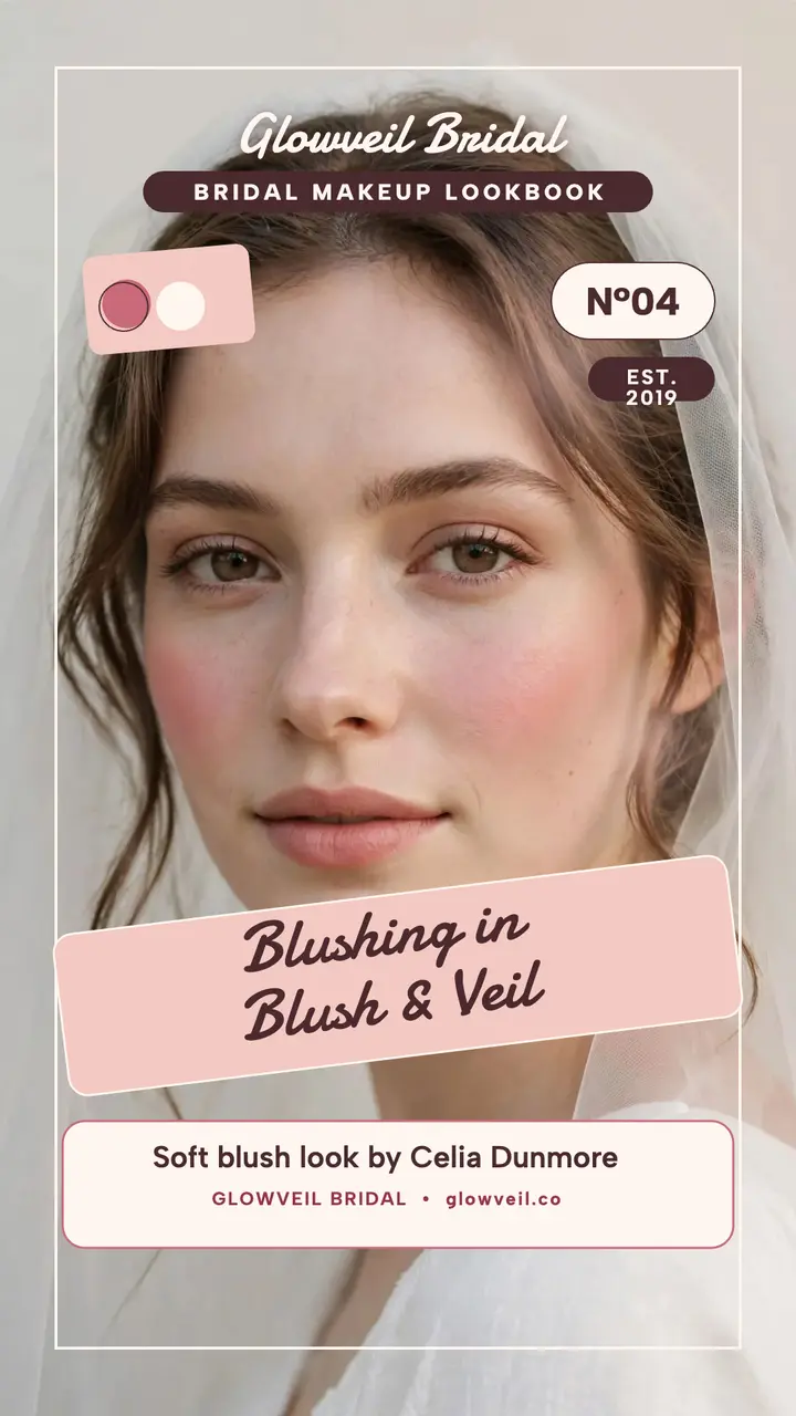 Glowveil bridal blush story cover template