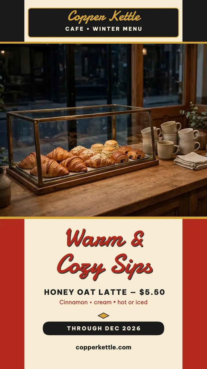 Copper Kettle winter menu story template
