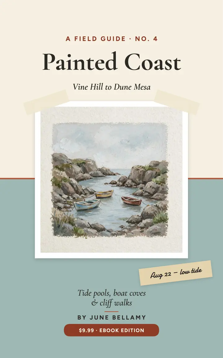 Painted Coast guide ebook cover template