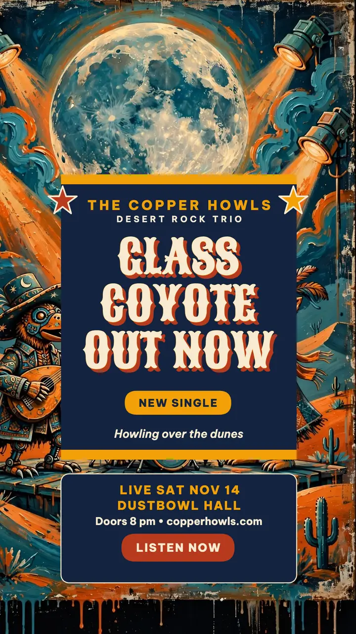 Copper Howls painted single story template