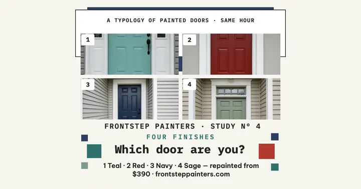 Frontstep four doors grid post: painted doors post template