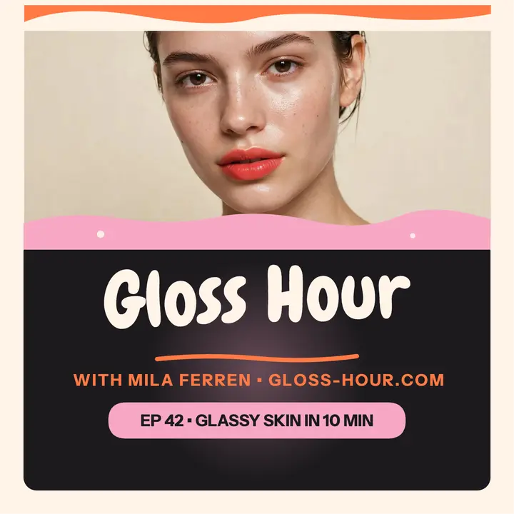 Gloss Hour painted beauty podcast cover template