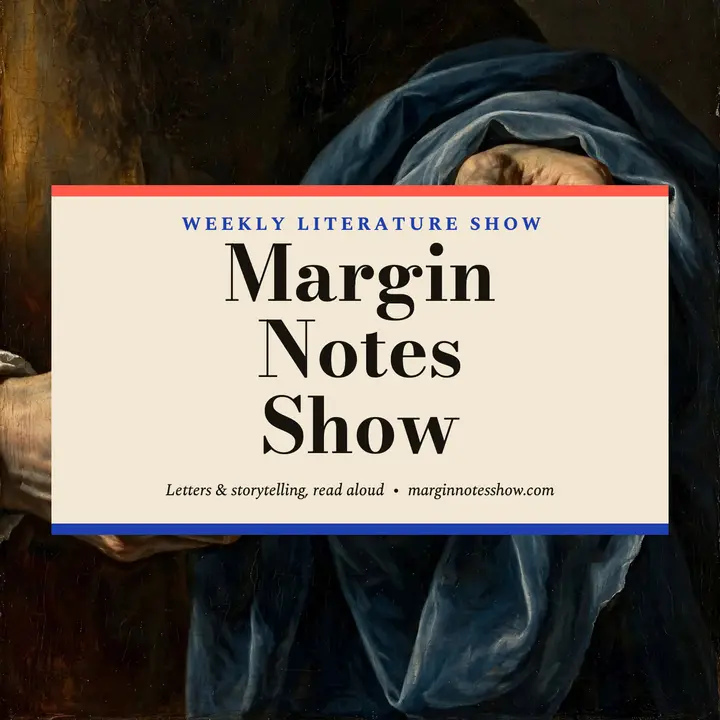 Margin Notes literature podcast cover template