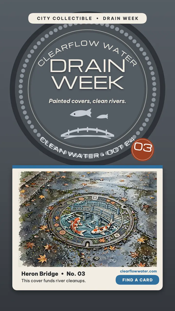 Clearflow Water Drain Week story template