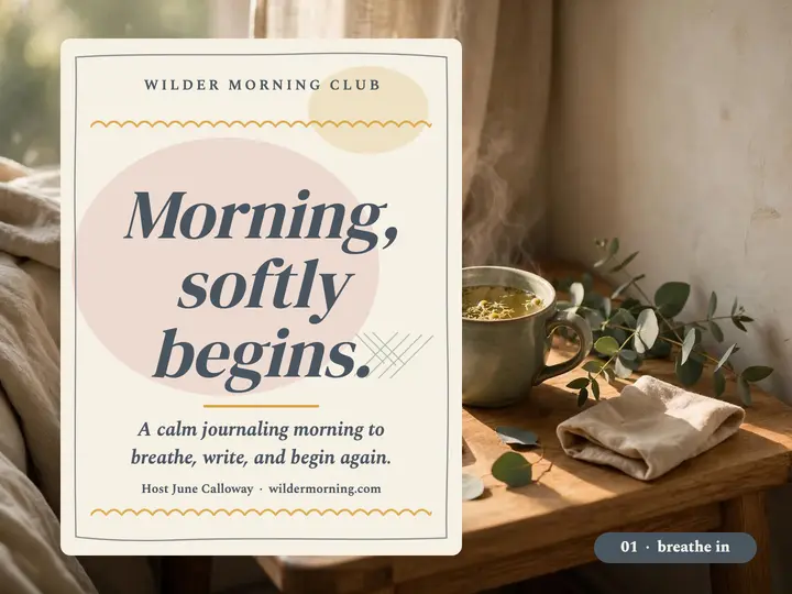 Wilder painted morning affirmation slide template
