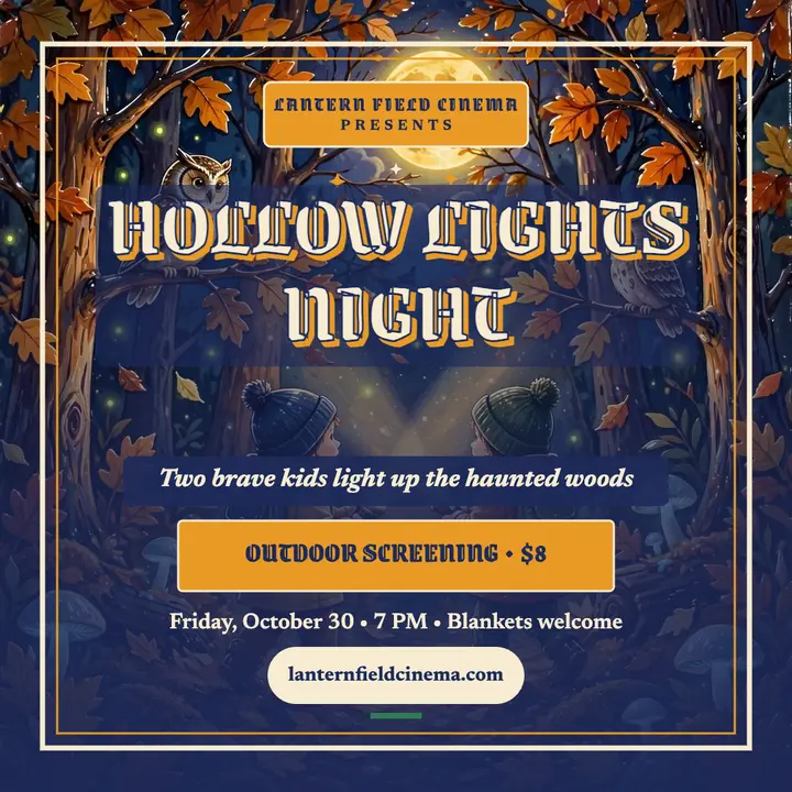 Lantern Field painted movie night post template