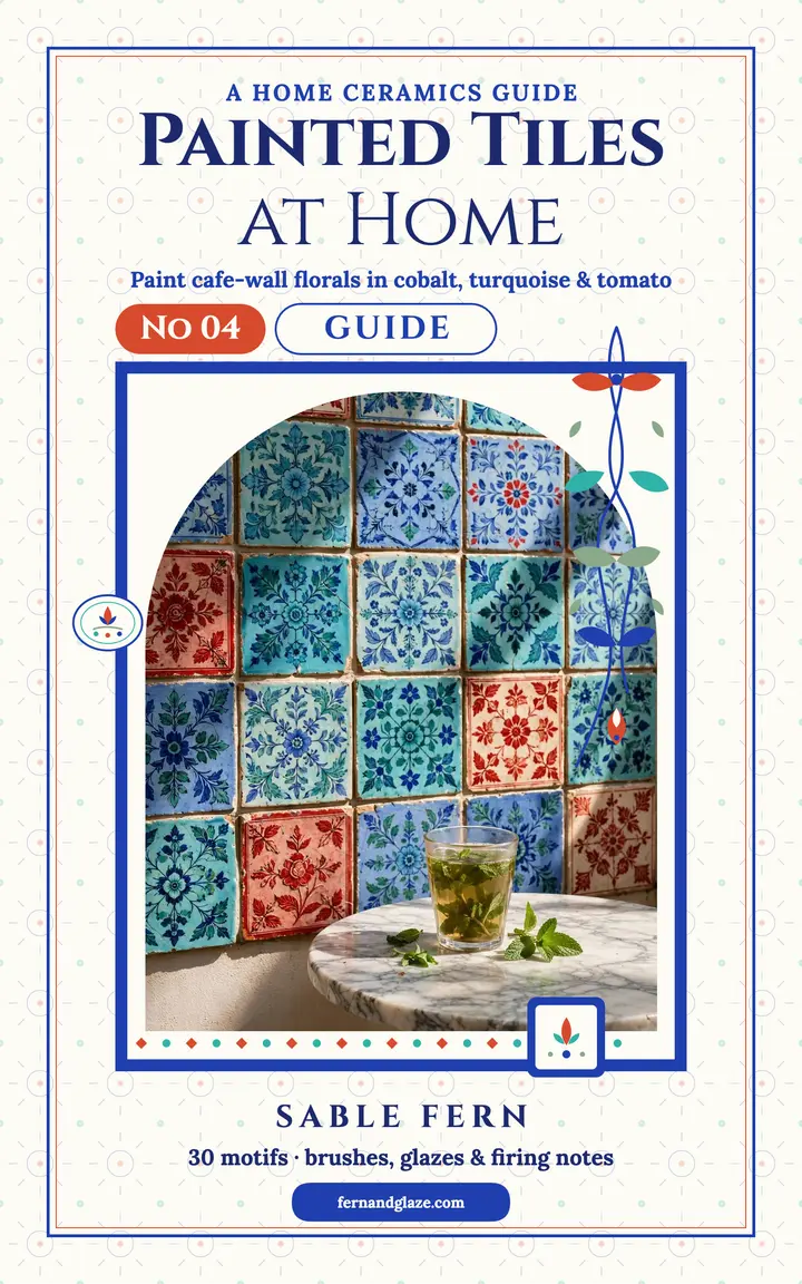Painted Tiles at Home ebook cover template