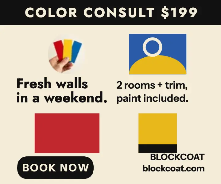 Blockcoat Painters bauhaus color consult ad template