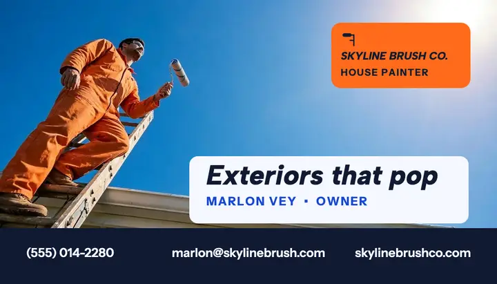 Skyline Brush exterior painter card template
