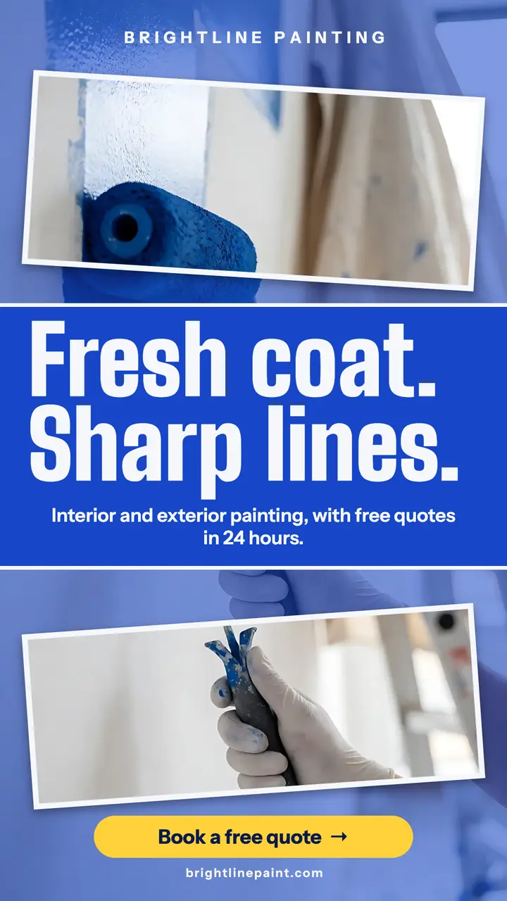 Brightline Painting free quote story: painting company story template