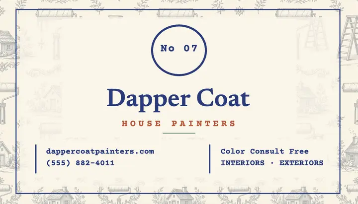 Dapper Coat Painters toile card template