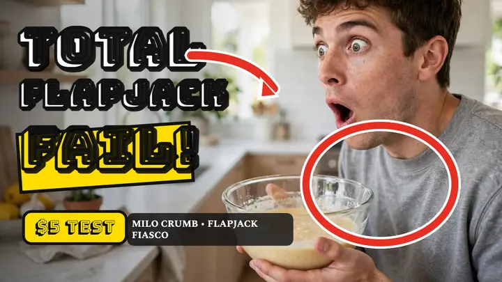 Milo Crumb flapjack fiasco thumbnail template