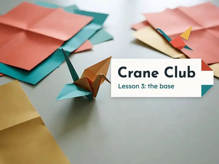 Crane Club lesson three title slide template