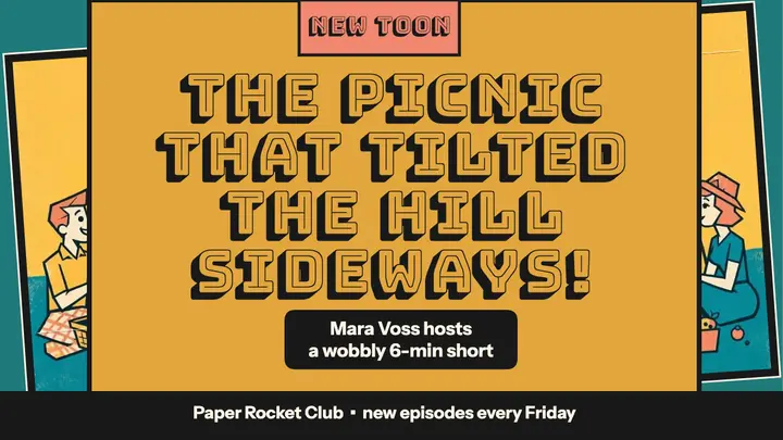 Paper Rocket Club tilted picnic thumbnail template