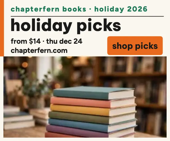 Chapterfern holiday paperback picks ad template