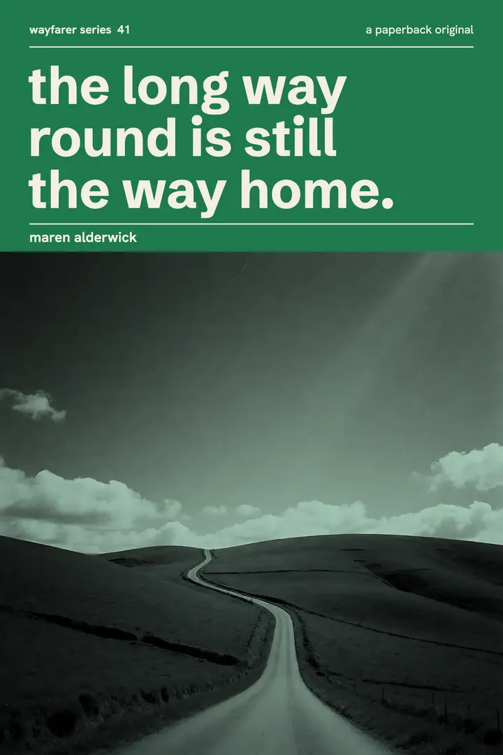 Wayfarer series long way home quote poster template