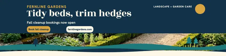 Fernline Gardens papercut banner template