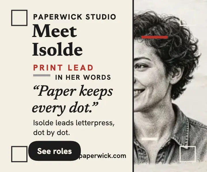 Paperwick print lead meet the team ad template