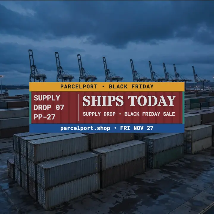 Parcelport Black Friday ships today post: black friday shipping post template