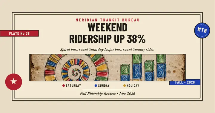 Meridian fall ridership review chart post template