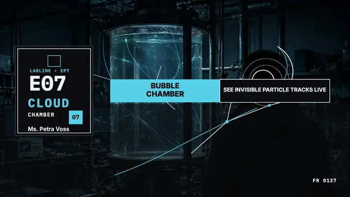Labline cloud chamber episode thumbnail template