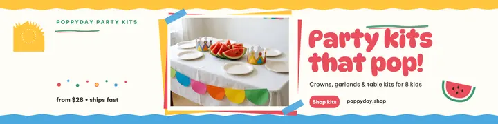 Poppyday party kits tissue banner template