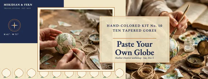Meridian and Fern globe kit cover template