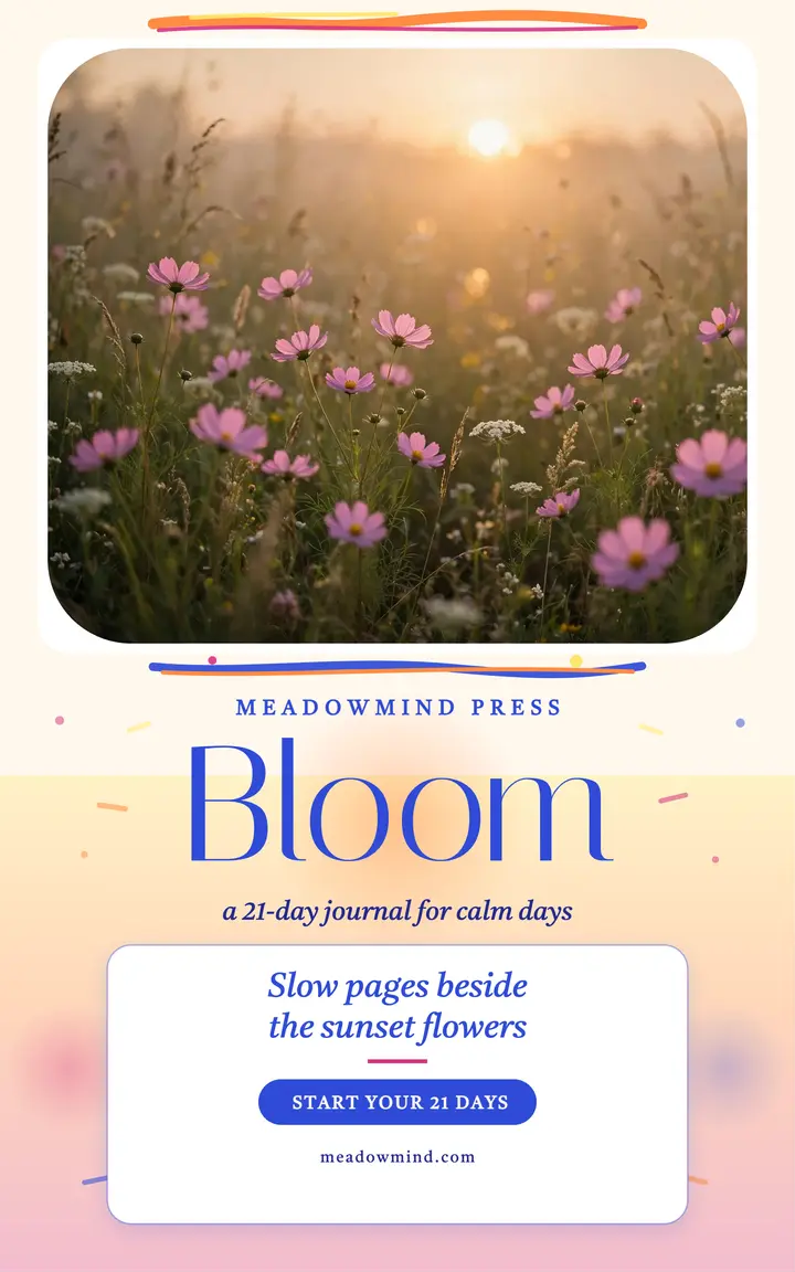 Bloom pastel journal ebook cover template