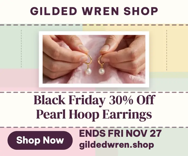 Gilded Wren Black Friday jewelry ad template