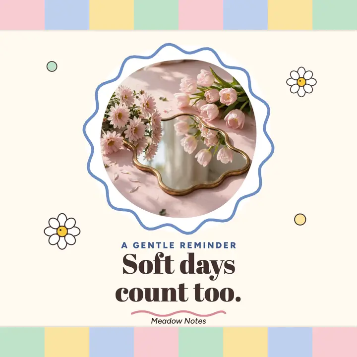 Soft days pastel quote card template