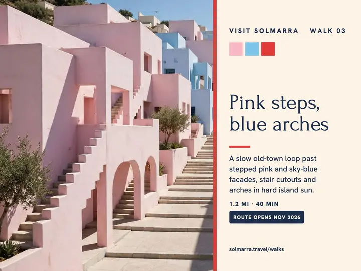 Solmarra pastel steps walk slide template