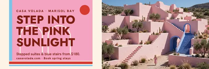 Casa Volada pastel resort X header: resort x header template