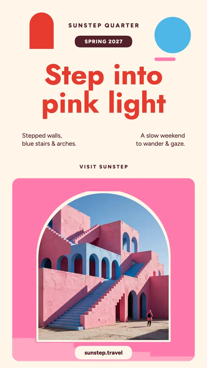 Sunstep Quarter pastel weekend story template