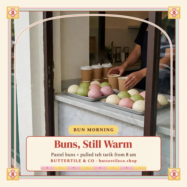 Buttertite bakery buns tile post template
