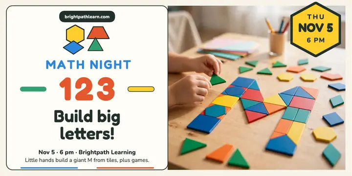 Brightpath math night tiles post template