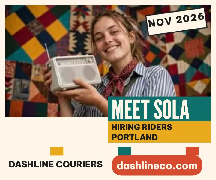 Dashline courier crew hiring ad template