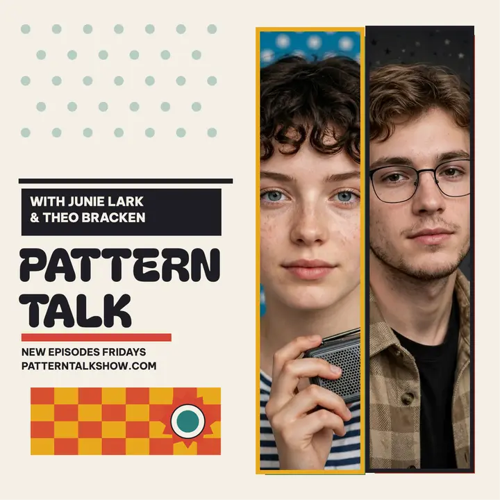 Pattern Talk with Junie and Theo cover template